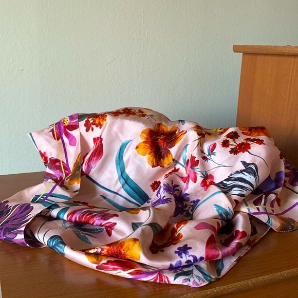 J. Crew Floral Scarf - Picture 2 of 4